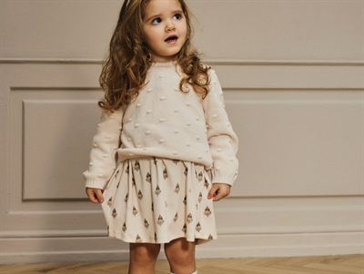 Lil’ Atelier kjole pastel parchment med klovneprint