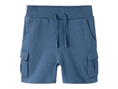 Name It sweatshorts blå med cargolommer til børn