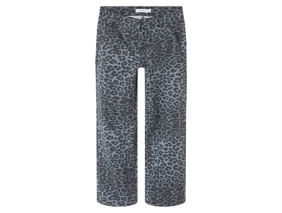 Name It bukser night owl grey leopard med brede ben