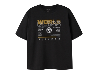 Name It t-shirt i sort nuance med world class print