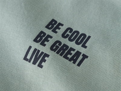 Name It t-shirt detalje af tekstprint i grøn nuance