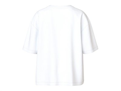 Name It t-shirt i hvid nuance set bagfra