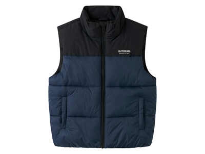 Name It blå vest med refleksdetalje forside