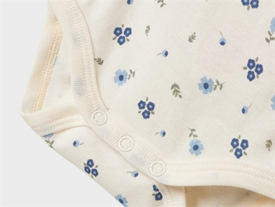 Name It body 3-pak i beige og rosa nuancer med blomsterprint