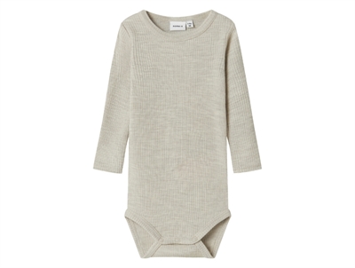 Name It uld body i nacreous cloud merinould med ribstruktur