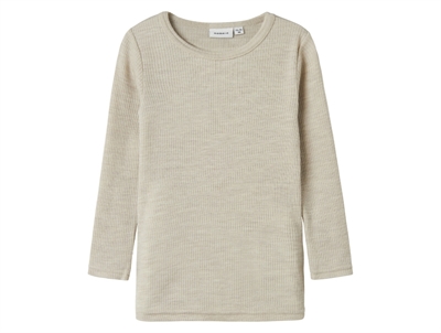 Name It t-shirt i nacreous cloud merinould rib set forfra