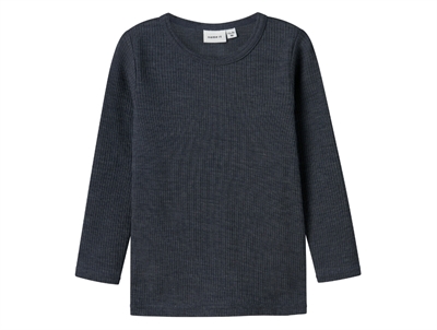 Name It uld bluse ombre blue frontbillede