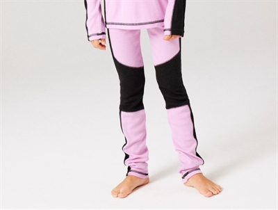 Name It merinould leggings i rosa nuance med sorte detaljer