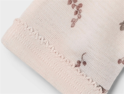 Detalje af Lil\' Atelier leggings i morganite berry uld