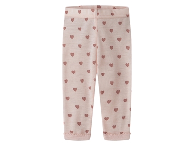 Lil\' Atelier leggings morganite med små hjerter