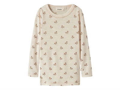 Lil\' Atelier bluse turtledove med små blomster