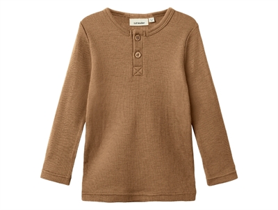 Lil\' Atelier bluse i tigers eye uld til børn