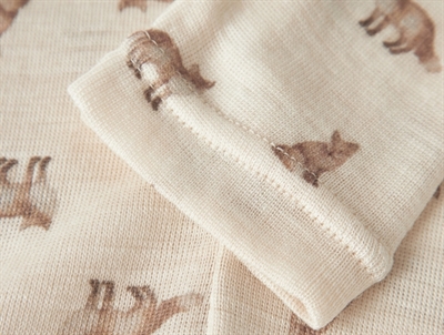 Lil\' Atelier leggings turtledove med ræveprint
