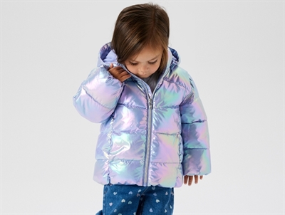 Name It pufferjakke violet med aftagelig hætte model