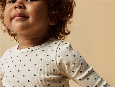 Lil' Atelier bluse turtledove med mariehøneprint