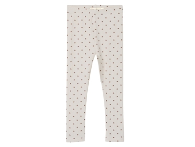 Lil' Atelier leggings turtledove med mariehøneprint