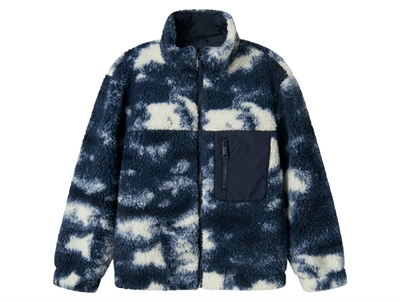 Name It teddyjakke blå med brystlomme til børn