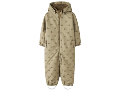 Lil' Atelier flyverdragt twill snail med snegleprint