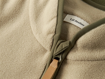 Lil\' Atelier fleecesæt winter moss med lynlås