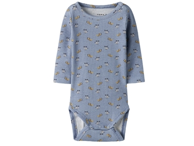 Name It body dusty blue med print