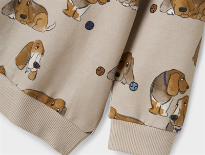 Name It sweatshirt peyote med hundeprint