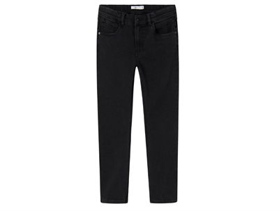 Name It jeans black denim med fleece inderside