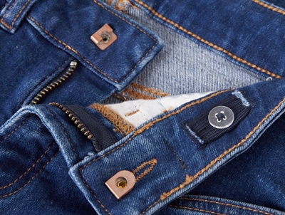 Name It jeans mørkeblå med blomsterbroderi