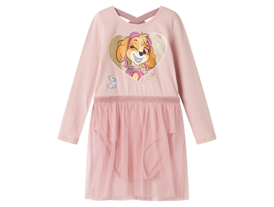 Gymnastikdragt i rosa (burnished lilac) med Paw Patrol motiv fra Name It