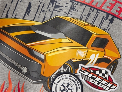 Detalje af Hot Wheels print på grå Name It sweatshirt