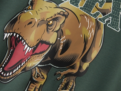 name it jurassic world sweatshirt i grøn nuance med t. rex print