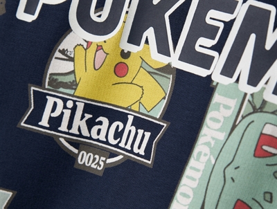 name it pokemon sweatshirt i mørkeblå nuance med pikachu print