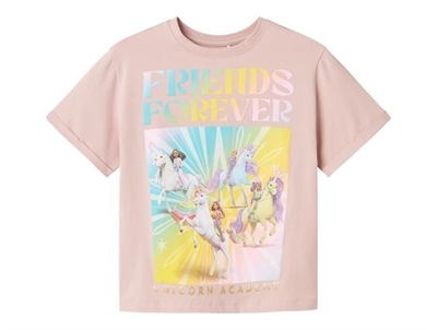 Name It t shirt i rosa med unicorn print