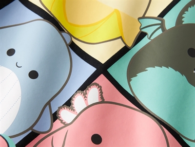 Name It t-shirt detalje af Squish Squad print i sort nuance