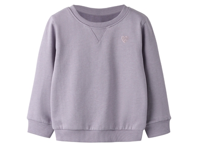 Name It sweatshirt shadow med bilmotivName It sweatbluse med lille broderet hjerte