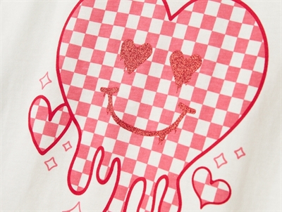 Name It t shirt detalje med hjerte motiv