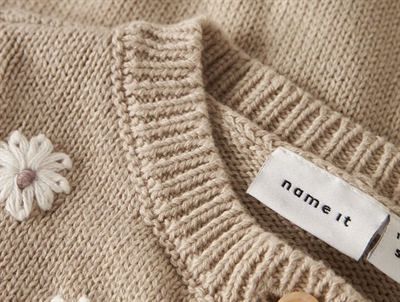 Name It cardigan peyote med blomsterbroderi