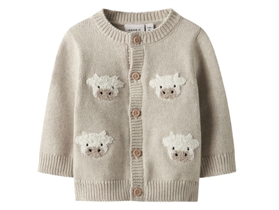 Name It cardigan peyote melange med dyremotiv