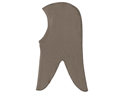 Name It balaklava i morel ribstrik set fra siden