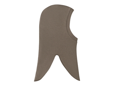 Name It balaklava i morel ribstrik set fra modsatte side