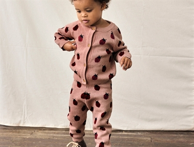 Lil\' Atelier bukser i rosa nuance med mariehøneprint