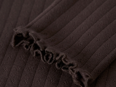 name it leggings seal brown med babylock kant