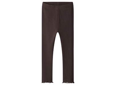 name it leggings seal brown med babylock kant