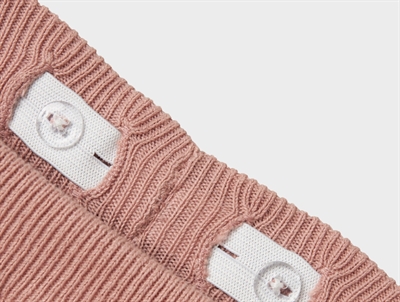 Lil\' Atelier bukser i rosa nuance med mariehøneprint og brede ben