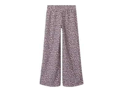 Name It bukser i lilla nuance med blomsterprint