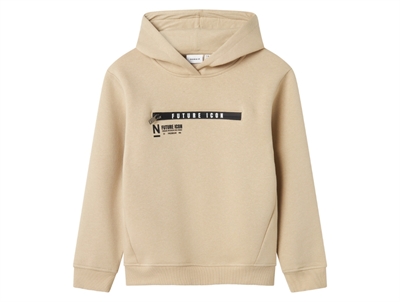 Name It hoodie i beige på barn
