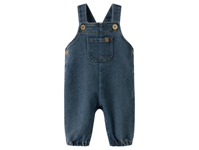 Lil' Atelier denim overalls i denim blue med kængurulomme