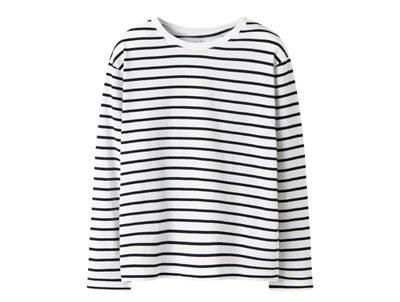 Name It bluse sort med striber