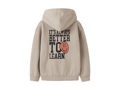 Name It hoodie island fossil med smiley print