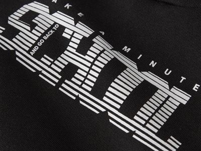 Name It hoodie sort med gummiprint