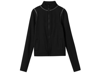 Name It sporty cardigan sort med lynlås og høj hals